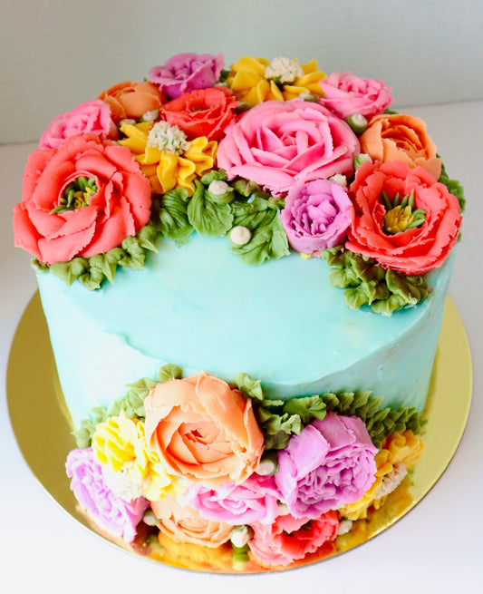 Floral Cake - 6/8 inches